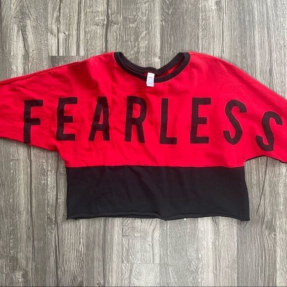 2/$20 Justice | "Fearless" Croptop Black & Red 14/16 - Picture 6 of 6